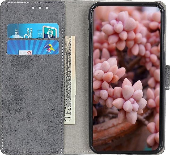 Produktbild Cover-Discount Nokia G10 / G20 - Vintage Etui Wildleder Optik grau (Nokia G20, Nokia G10)