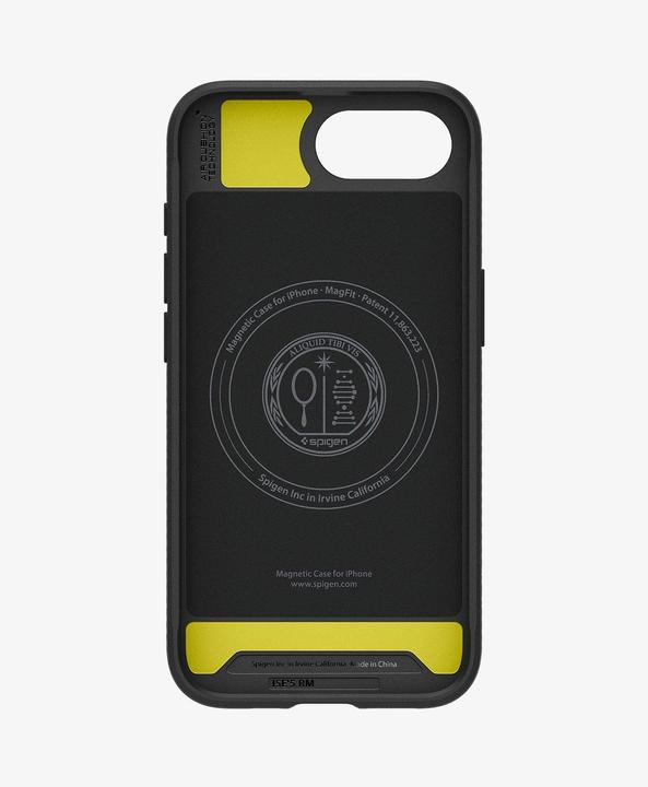 Actual product image Spigen Rugged Armor MagFit TPU Back Cover Schwarz Apple iPhone 16e (Apple iPhone 16e)