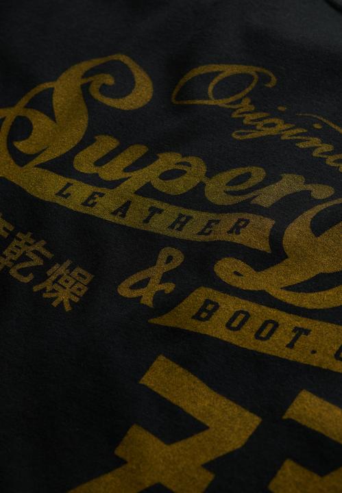 Actual product image Superdry Leather & Boot Co Script T-Shirt (M)