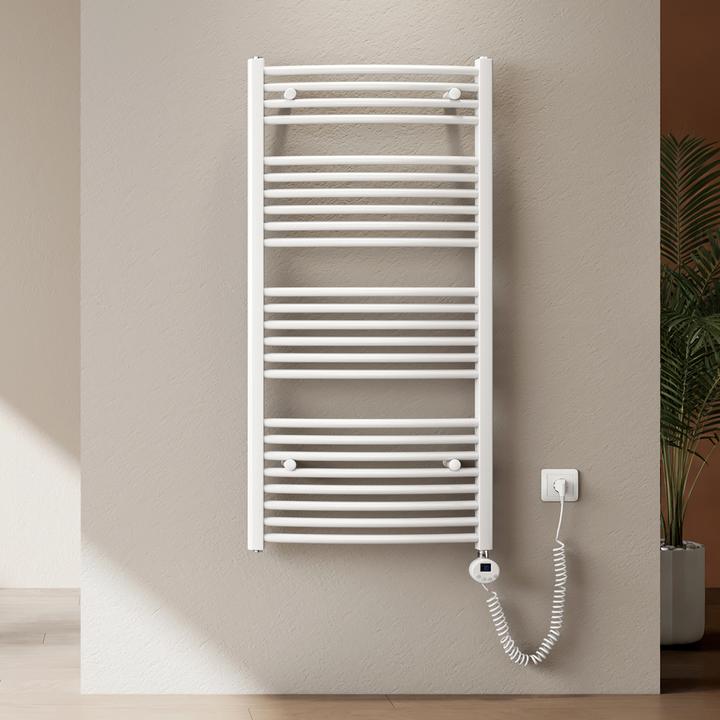 Actual product image Emke Electric Bathroom Radiator, Electric Bathroom heater, White 120x60cm 600W (600 W)