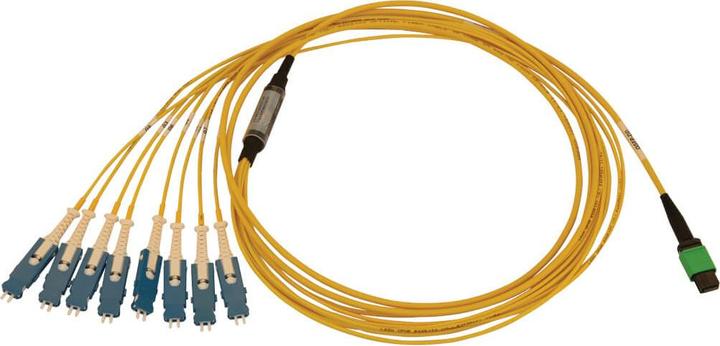 Produktbild Eaton 40/100/400G Singlemode 9/125 OS2 Breakout Fiber Optic Cable 16F MTP/MPO-APC to 8x Du (2 m)