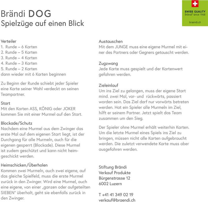 Actual product image Brändi Dog quick guide