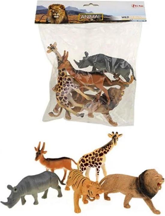 Actual product image Toi-Toys Animal World Wild Animals Deluxe, 5pcs.