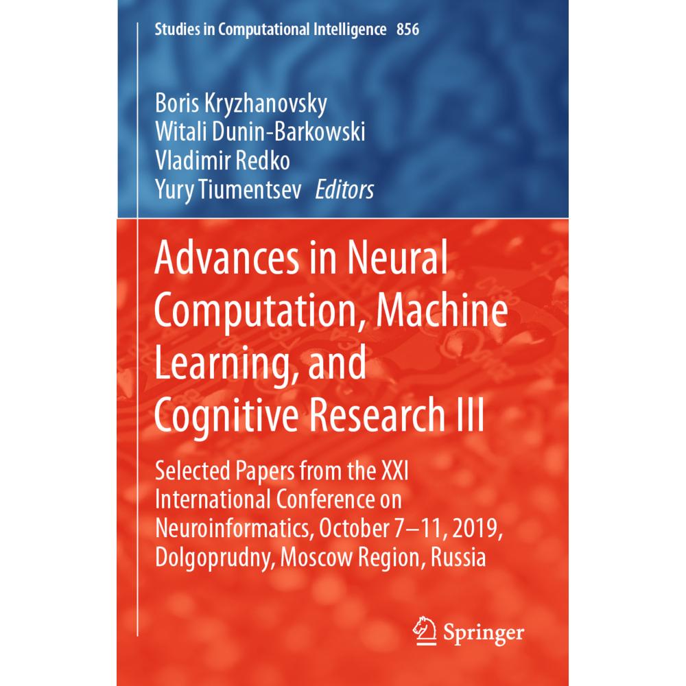 Advances in Neural Computation, Machine Learning, and Cognitive Research III, Fachbücher