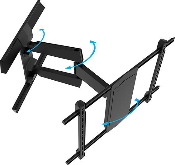 Productafbeelding b-tech Dubbele tap Dubbele arm Flat (Muur, 35 kg)