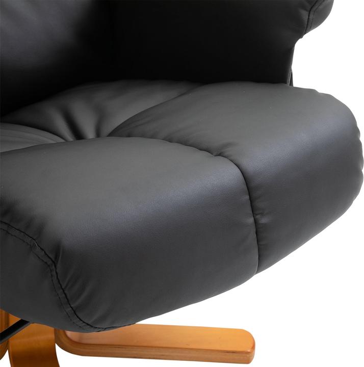 Produktbild Homcom Massagestuhl Kunstleder, Schaumstoff, Holz Schwarz