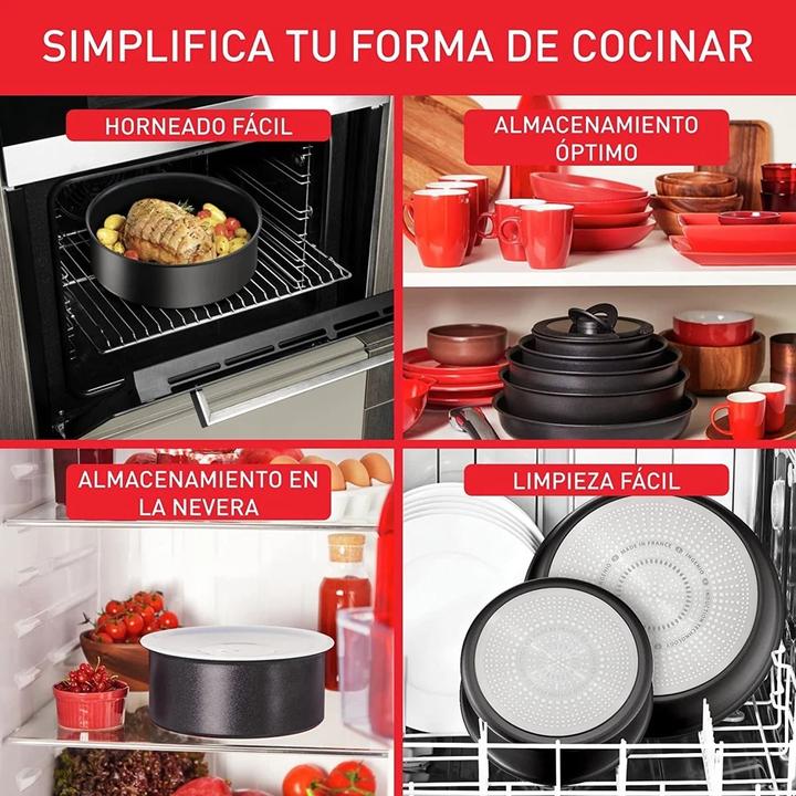 Produktbild Tefal KOOKSET L7639243 (Pfannenset + Topfset, Aluminium)