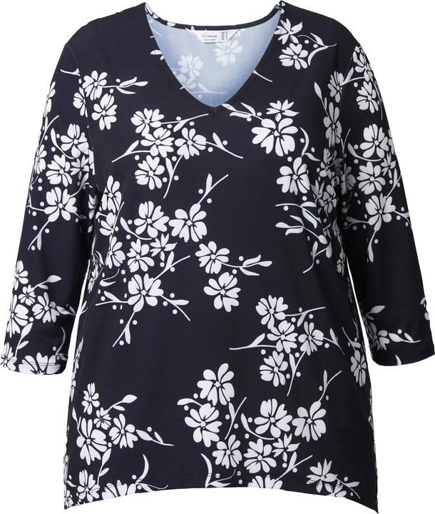 Immagine prodotto Miamoda T-shirt dal taglio comodo con fiori e orlo a punte (46)