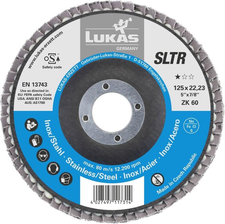 Lukas Flap disc SLTR universal Ø 125 mm zirconia alumina grit 60 (60)