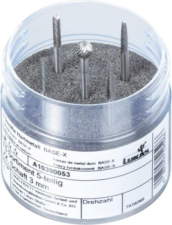 Produktbild Lukas Fräser-Set F5 5-teilig Schaft 3 mm