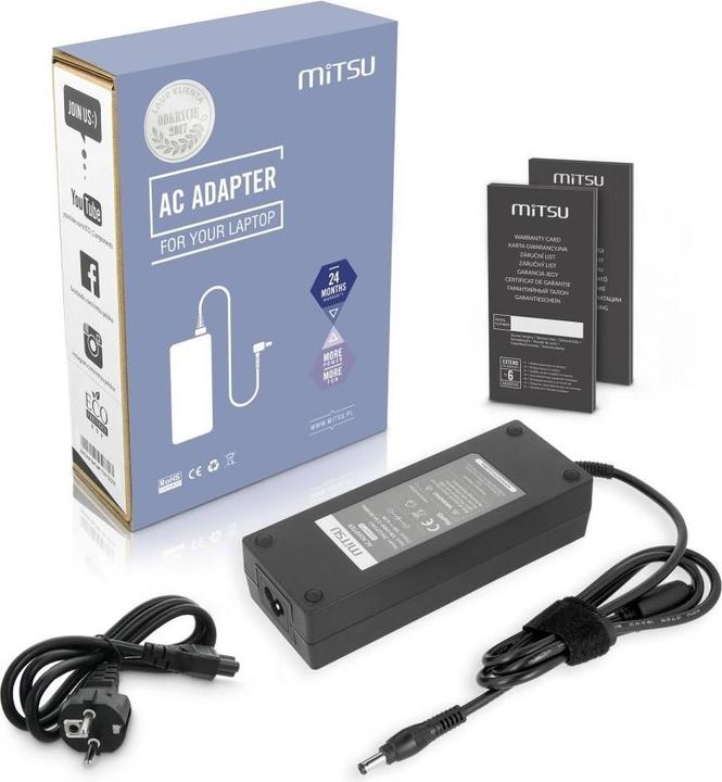 Productafbeelding Mitsu # Netstroomadapter Asus Toshiba Msi (120 W)