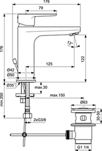Produktbild Ideal Standard Cerafine O Waschtischarmatur