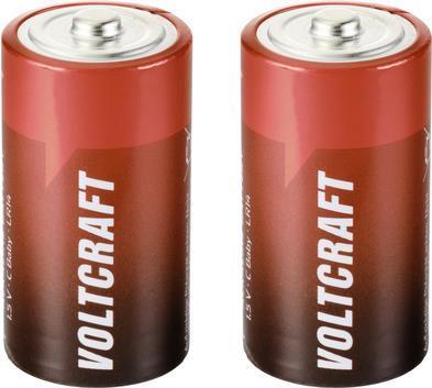 Voltcraft LR14 Baby (C)-Batterie Alkali-Mangan 7500 mAh 1.5 V 2 St. (2 Stk., 7500 mAh)