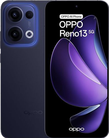 Image du produit OPPO Reno 13 (256 Go, Luminous Blue, 6.59", Double SIM, 8 Mpx, 5G)