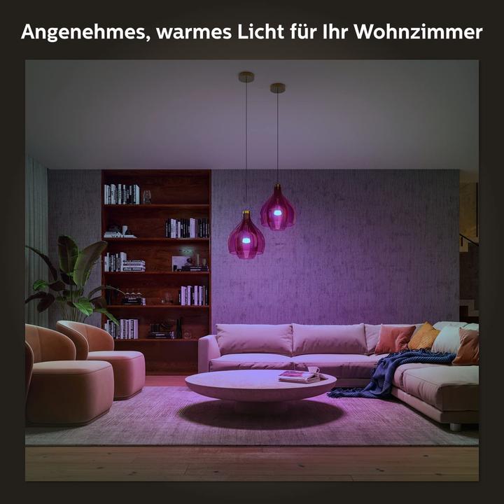 Actual product image Philips Hue White & Color Ambiance BT (E27, 9 W, 1100 lm, 1 x, F)