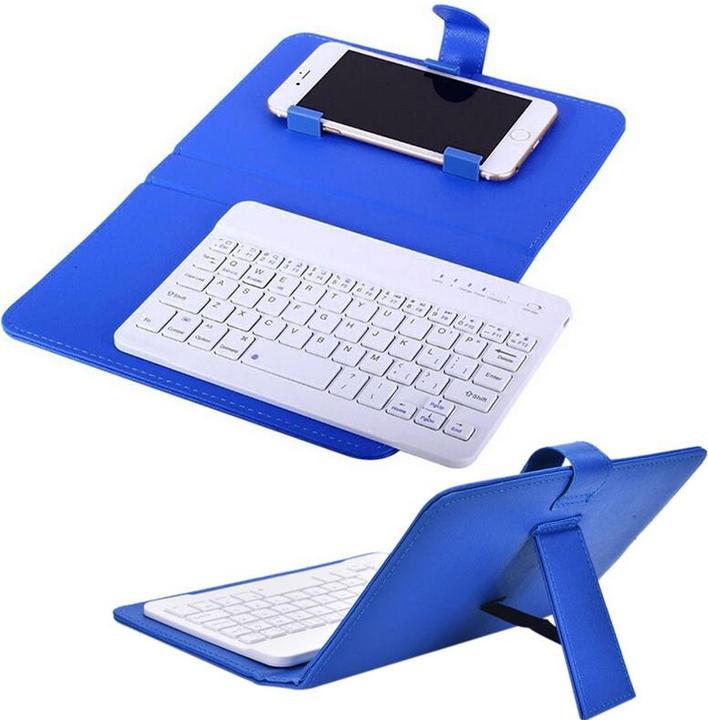 Produktbild PhoneLook Universelle Smartphone Hülle mit abnehmbarer Bluetooth-Tastatur Dunkelrosa (Apple iPhone 6)