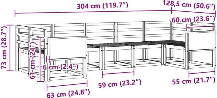 Produktbild vidaXL Outdoor-Sofagarnitur