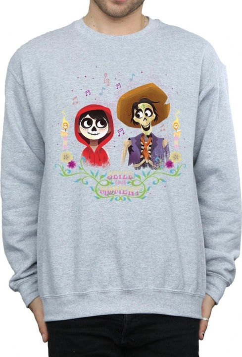 Actual product image Disney Mens Coco Miguel And Hector Sweatshirt (XXL)