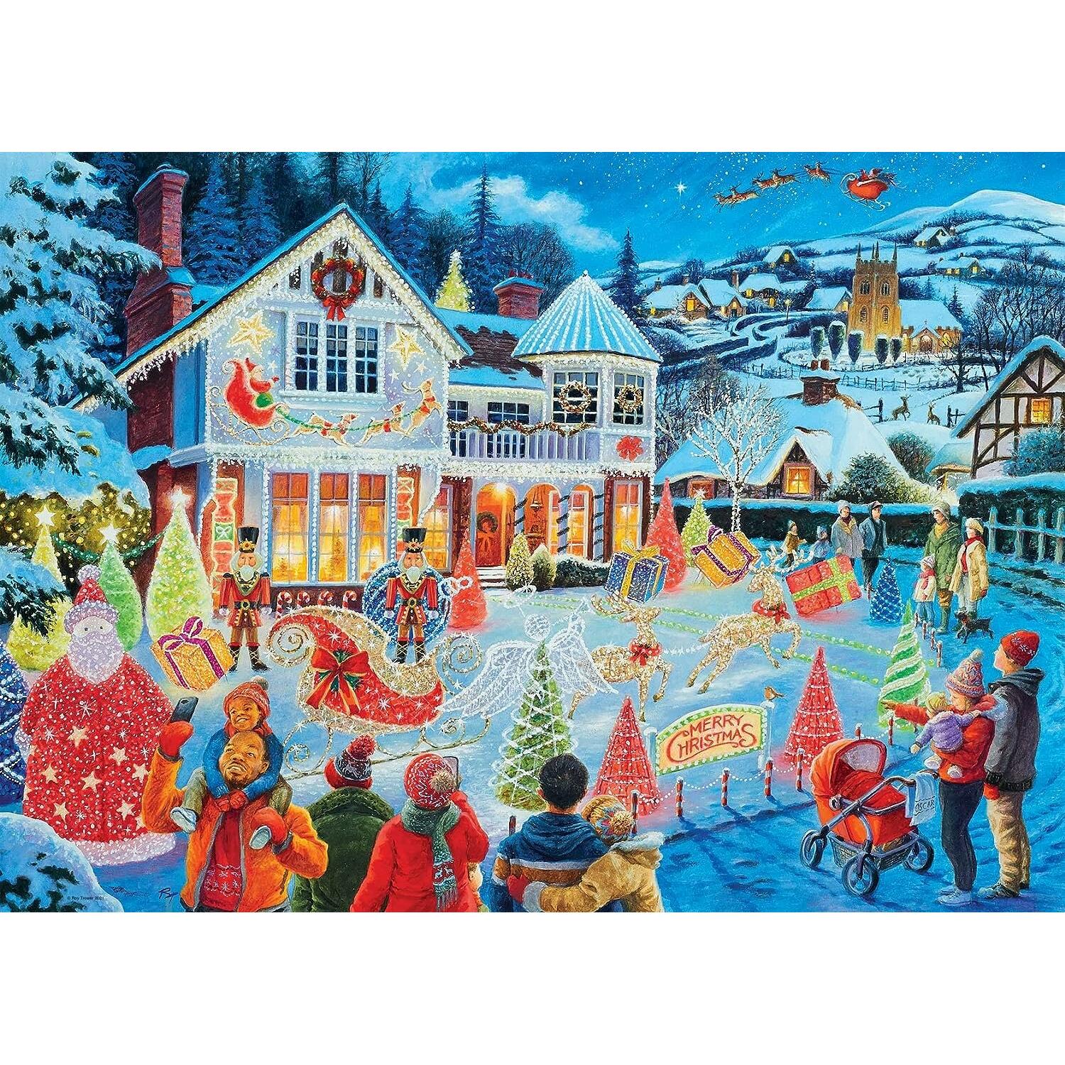 Thumbnail - Ravensburger The Christmas House (1000 Teile)
