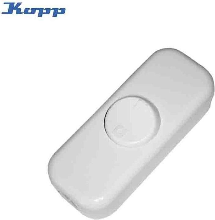 Produktbild Kopp Schnurschalter 2-polig mit Wippe 250Volt weiss