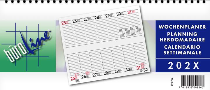 Image du produit BüroLine Agenda hebdomadaire 890712 D/F/I/E, 2023 (Quadrat)