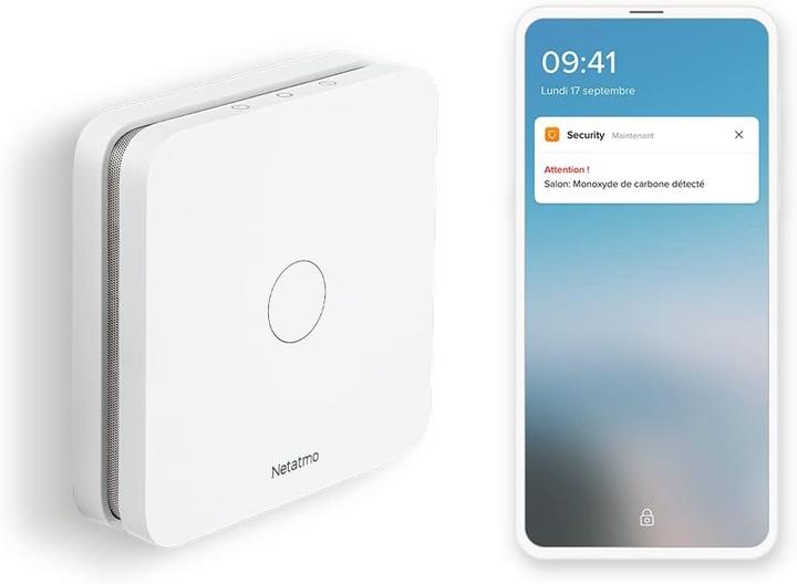 Actual product image Netatmo Intelligent Carbon Monoxide Detector