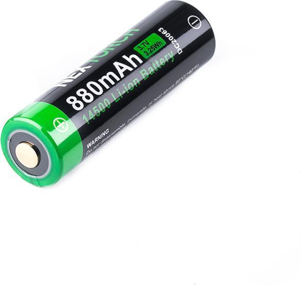 Actual product image Nextorch 14500 USB Li-Ion Akku DC20063, 880mAh inkl. Schutzschaltung
