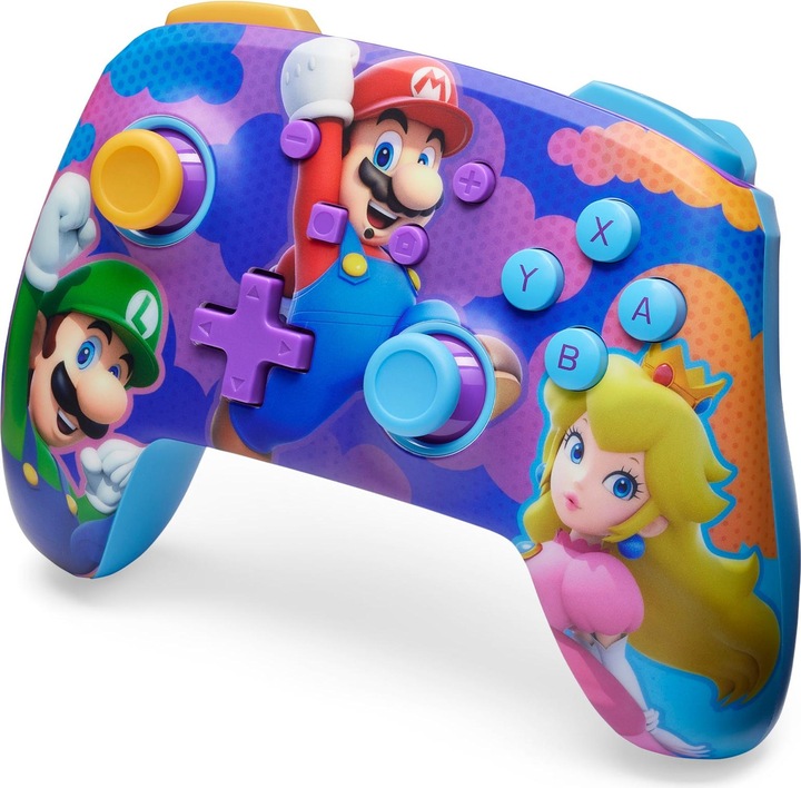 Produktbild PowerA Enhanced Wireless Controller - Colour Splash Heroes (Switch, Switch OLED, Switch Lite)
