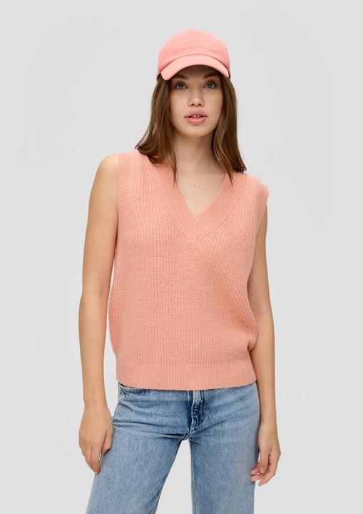 Produktbild s.Oliver Strickpullunder Strickpullunder mit V-Neck (L)