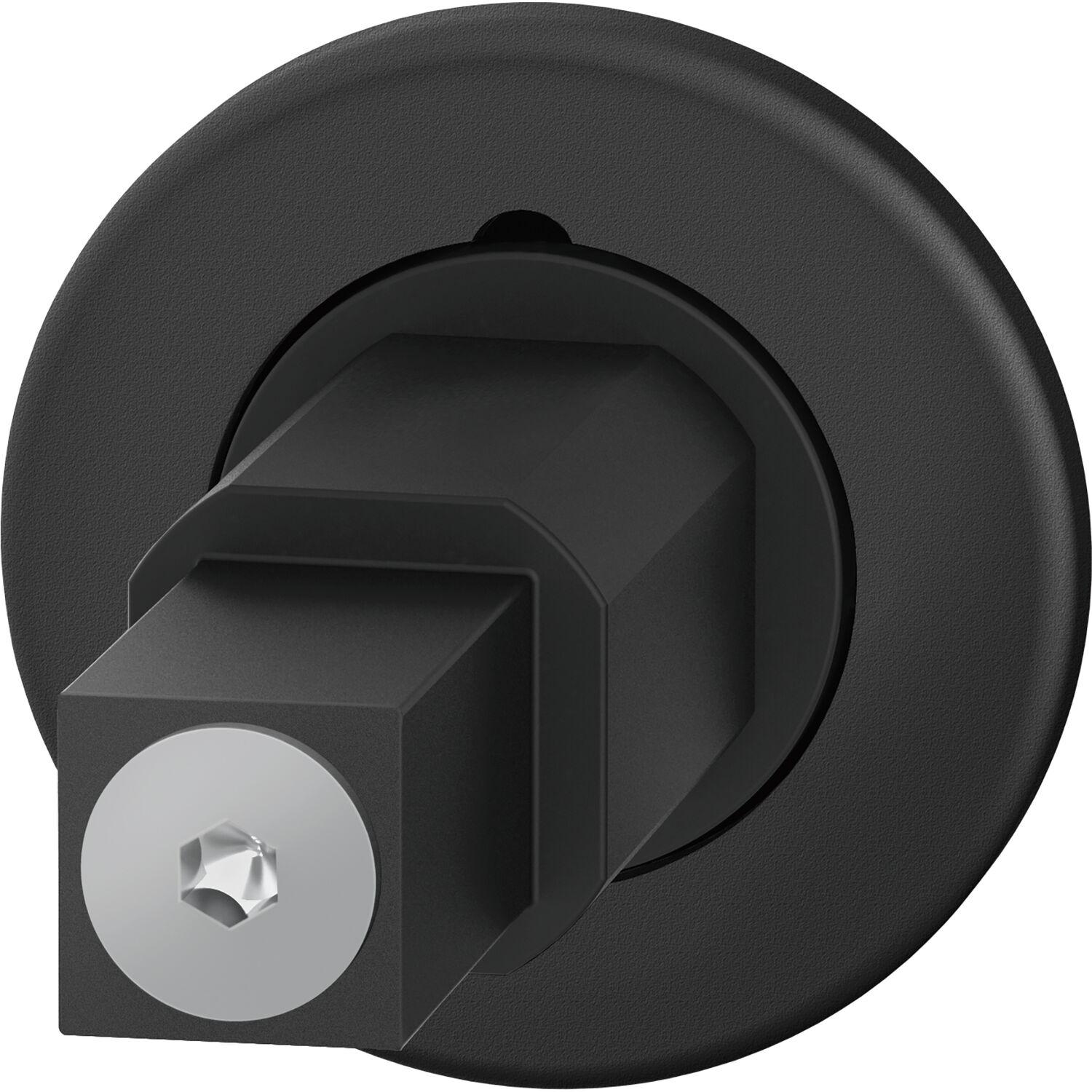 FSB, Türgriff + Fenstergriff, Steckgriffrosette 15 1720 Mini, Türstärke 39-48 mm, Aluminium schwarz matt (Türgarnitur)