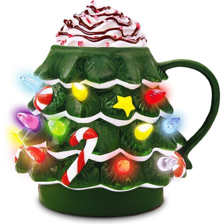 Mikamax, Decorazioni per albero di Natale, Led Christmas Tree Mug (1 -parte)