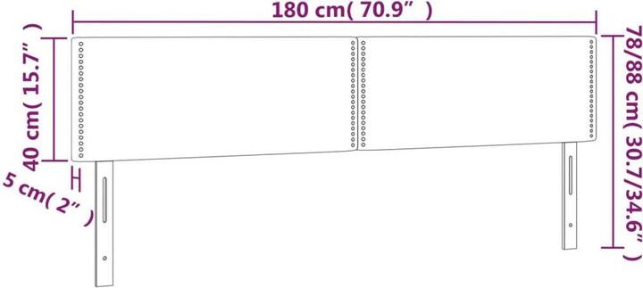 Image du produit VidaXL Maëlle (180 x 5 x 88 cm)