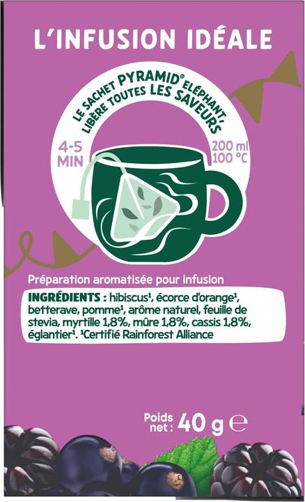Produktbild Elephant Infusion Myrtille Múre Cassis (40 g)