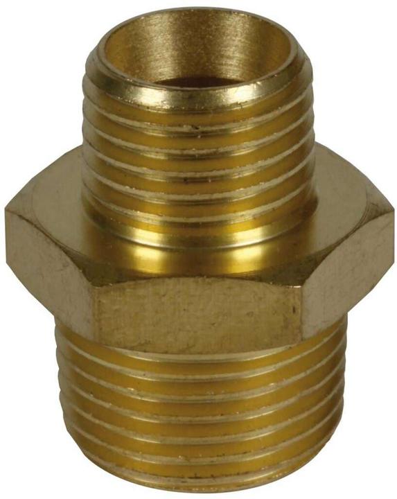4" buitendraad, 1x reductie R3, 8" buitendraad op R1