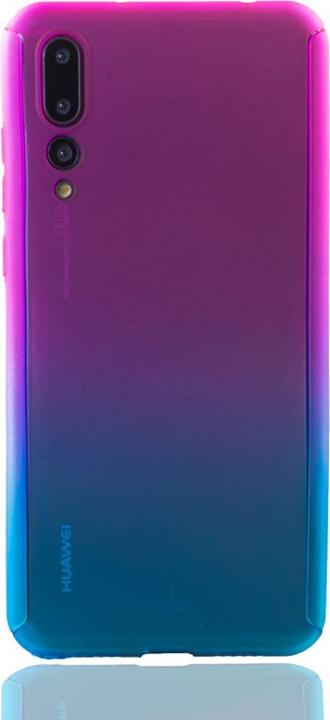 Produktbild König Design Hülle Handy Schutz für Huawei P20 Pro Full Case Cover Displayschutz Bumper Blau (Huawei P20 Pro)