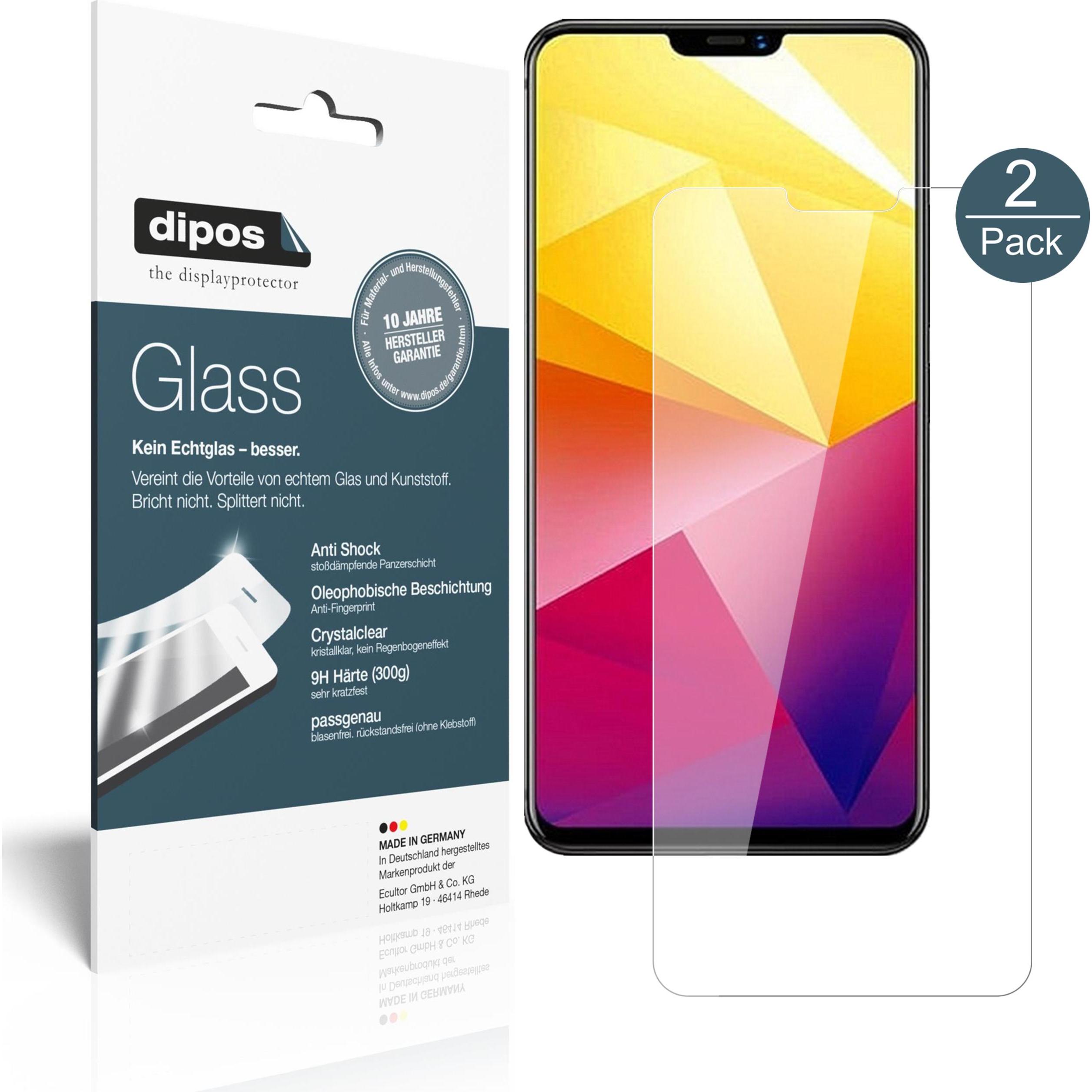 Dipos Displayschutz Anti-Shock (2 Stück, Vivo X21i), Smartphone Schutzfolie, Transparent