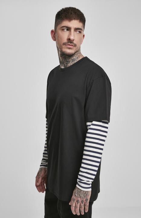 Produktbild Urban Classics Oversized Double Layer Striped LS Tee (XXL)