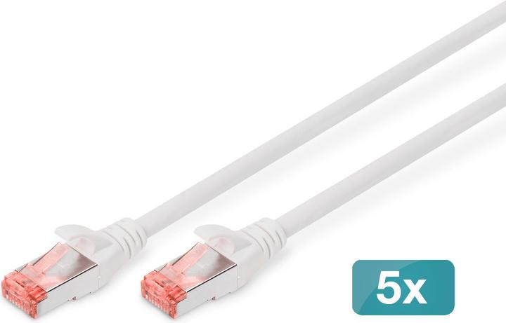 Immagine prodotto Digitus Cavo adattatore CAT5e S-FTP, 10m, bianco (S/FTP, CAT6, 10 m)