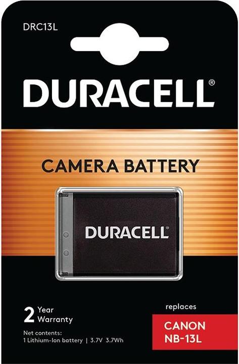 Image du produit Duracell Batterie Li-Ion 1010 mAh pour Canon NB-13L (Batterie de l'appareil photo)