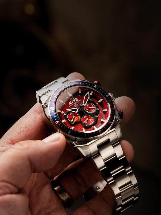 Immagine prodotto AVI-8 AV-4100-22 Hawker Hunter a tempo doppio (Cronografo)