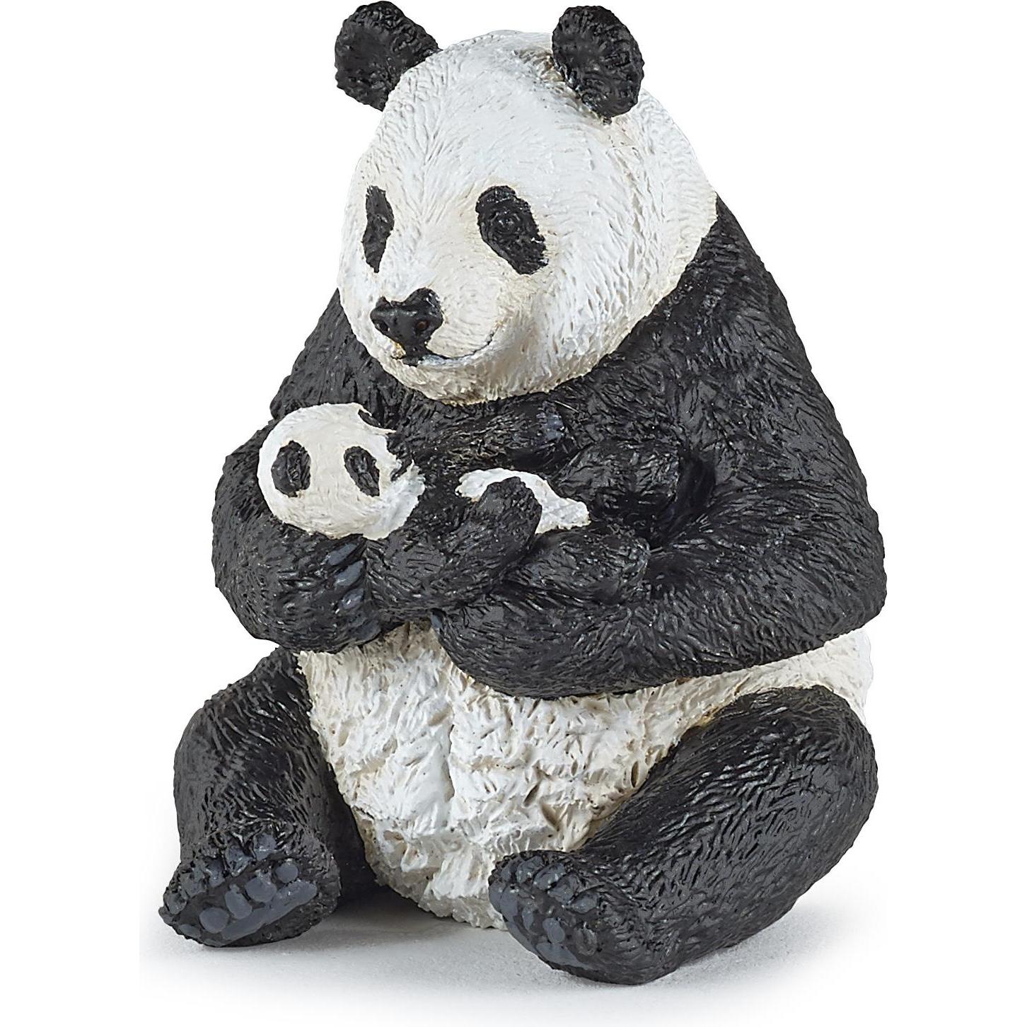 Papo Sitzender Panda mit Jungem
