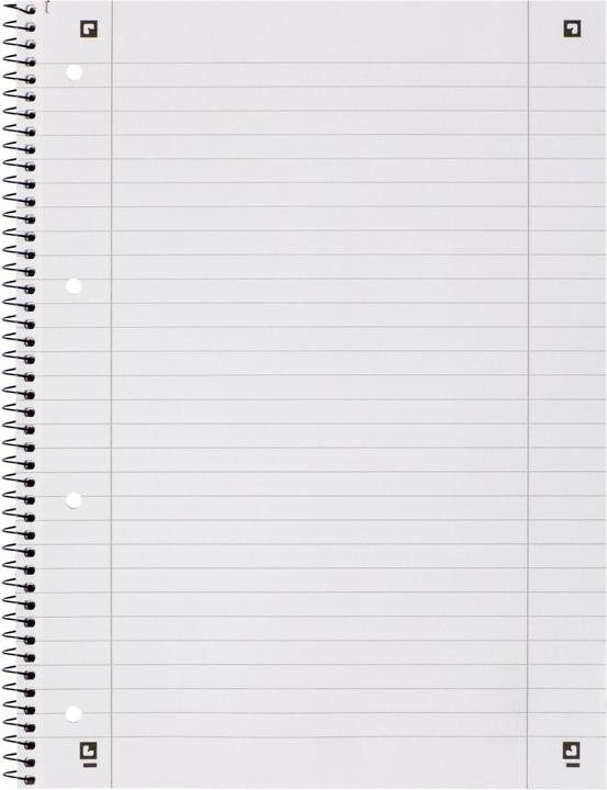 Nutritional values and ingredients Oxford College notebook (A4, Checked)