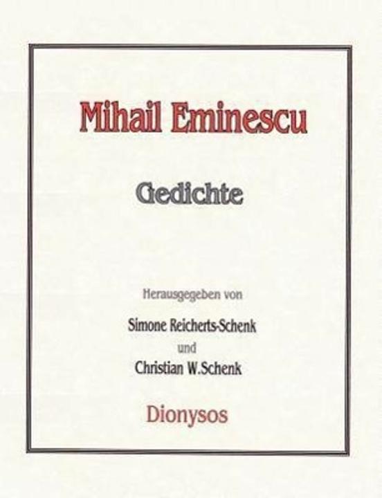 Produktbild Gedichte (Deutsch, Mihail Eminescu, 2000)