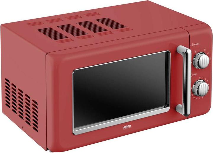 Productafbeelding Silva MW-R 25.3 rot Mikrowelle, 700 W, 20 L, Retro (20 l)