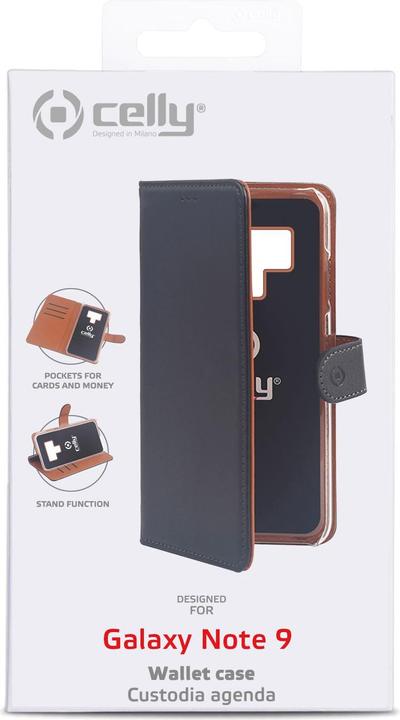 Produktbild Celly Wally Handytasche 16,3 cm (6,4') Hülle Schwarz (Samsung Galaxy Note 9)
