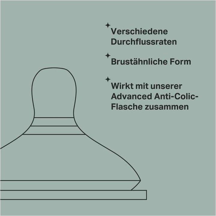 Actual product image Tommee Tippee Advanced Anti Colic Teat (2 x, from 3 M.)