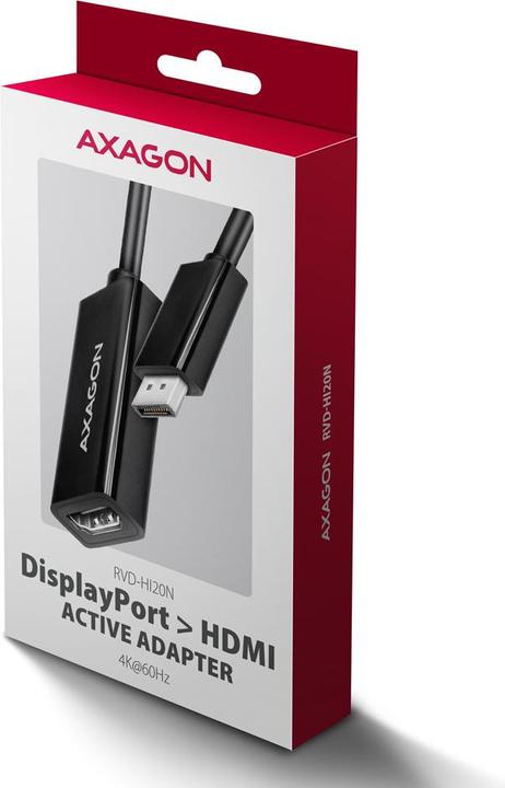 Actual product image Axagon RVD-HI20N DP > HDMI adapter, 4K/60Hz (HDMI, 15 cm)