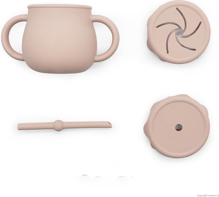 Produktbild Maamii 'Sip 'n' Snack' Silikon Becher - Rosa