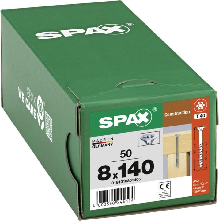 Produktbild Spax Senkmultikopf Bremsrippen T-Star Plus T40 Teilgewinde Wirox (50 Schrauben pro Stück)