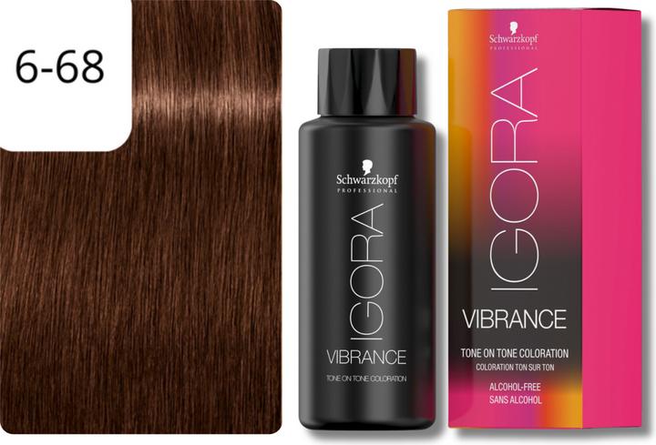 Image du produit Schwarzkopf Professional Coloration pour cheveux IGORA Vibrance NOUVEAU (6-68 Blond foncé chocolat rouge foncé)